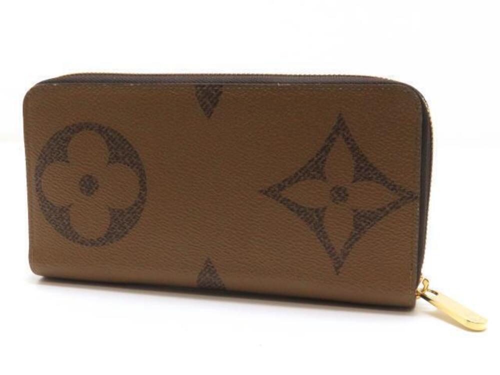 Louis Vuitton Long Giant Zippy Reverse Monogram Wallet Brown
